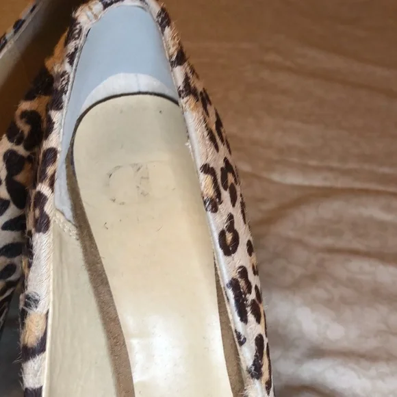 Faux leopard stack heels - Picture 2 of 6